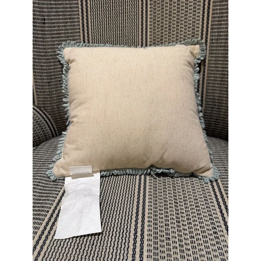 New Elite‎ Home Decor Pillow Heavy Embroidered Coastal 12